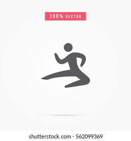 Person throwing a punch icon