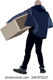 persona que transporta y entrega paquetes