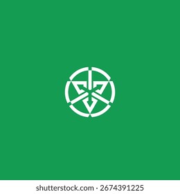 PERSON TRIANGLE V ARROW 3 DESIGN IDEA VECTOR.
