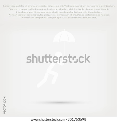 Similar – person with umbrella on rainy day