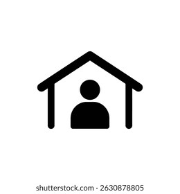Person Under Shelter Representing Safe Space and Emotional Security