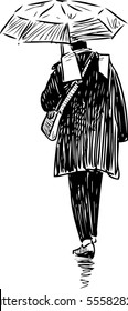 person under umbrella