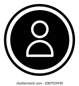 Person User Avatar Flat Icon Isolated On White Background