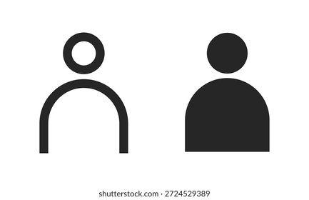 Icono del usuario de la persona, Vector plano humano del icono	