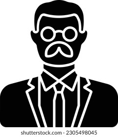 person user people avatar man Glyph