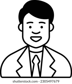 person user people businessman avatar Outline