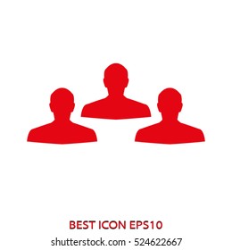 person, the user, silhouette, vector icon, eps10