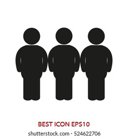 person, the user, silhouette, vector icon, eps10