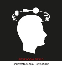 person, the user, vector icon, eps10