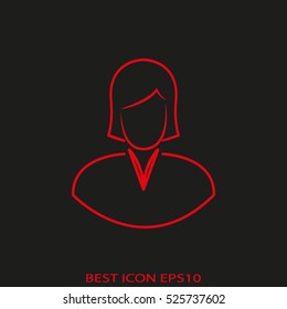 person, the user, work, time, vector icon, eps10