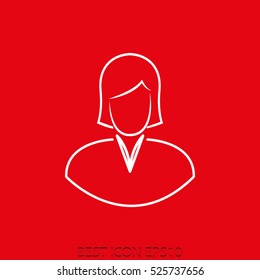 person, the user, work, time, vector icon, eps10