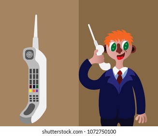 a person uses a satellite telephone,