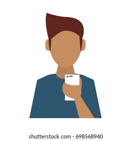 person using cellphone icon image 