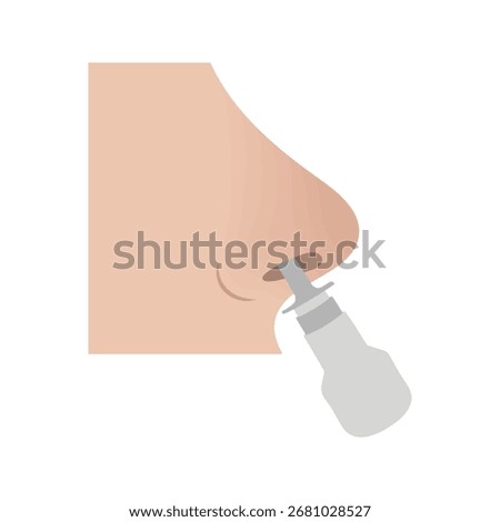 Person using nasal spray for sinus congestion relief