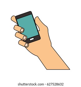person using phone icon image 