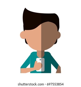 person using phone icon image