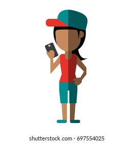 person using phone icon image
