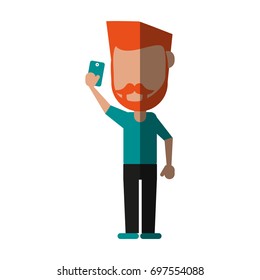 person using phone icon image