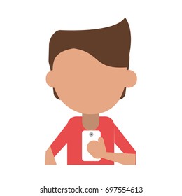 person using phone icon image