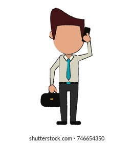 person using phone icon image 