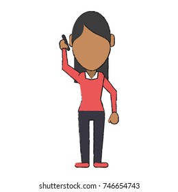 person using phone icon image 