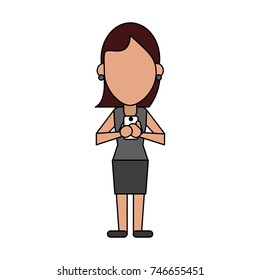 person using phone icon image 