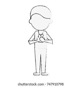 person using phone icon image