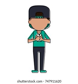 person using phone icon image