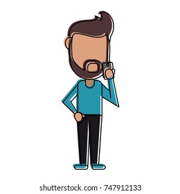 person using phone icon image