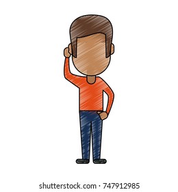 person using phone icon image