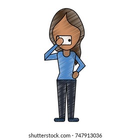 person using phone icon image