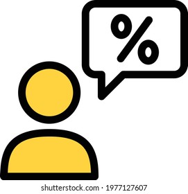 person vector colour line  icon