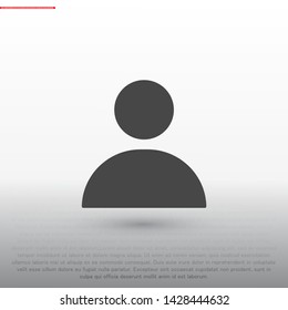 person Vector icon . Lorem Ipsum Illustration design