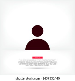 person Vector icon . Lorem Ipsum Illustration design