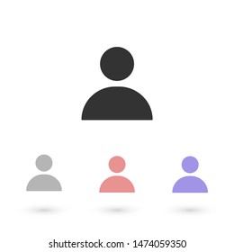person Vector icon . Lorem Ipsum Illustration design