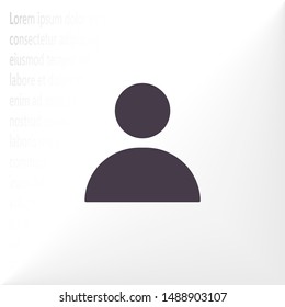person Vector icon . Lorem Ipsum Illustration design