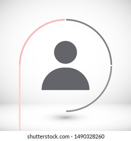 person Vector icon . Lorem Ipsum Illustration design
