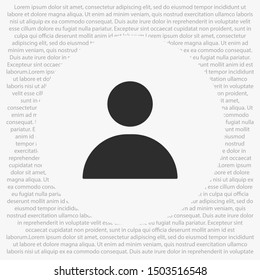 person Vector icon . Lorem Ipsum Illustration design