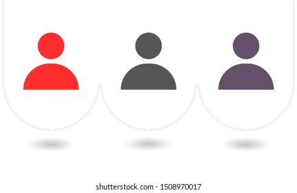 person Vector icon . Lorem Ipsum Illustration design