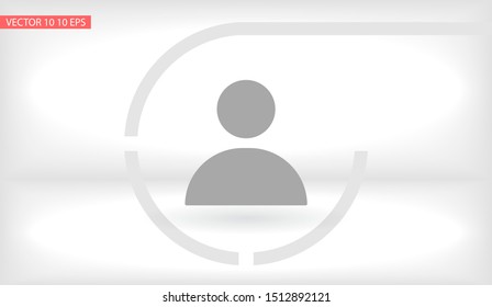 person Vector icon . Lorem Ipsum Illustration design