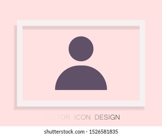 person Vector icon . Lorem Ipsum Illustration design