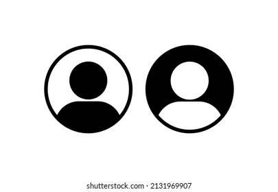 Person vector icon on white background