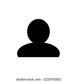 Person vector icon on white background