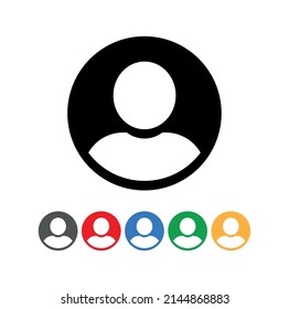 Person, Vektorsymbol auf weißem Hintergrund