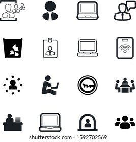 person vector icon set such as: throw, waste, strategy, market, europe, color, trash, leader, rubbish, workers, button, agent, target, hotel, road, reception, environment, avatar, receptionist, start