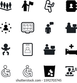 person vector icon set such as: basket, cardio, internet, directory, authentication, working, focus, healthy, chat, mountain, color, garbage, talk, telephone, identity, travel, girl, address, circle