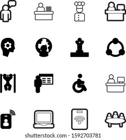 person vector icon set such as: chair, think, diversity, food, horizontal, medal, up, winner, desktop, cooker, cooperation, first, disability, podium, media, talking, blackboard, interface, community