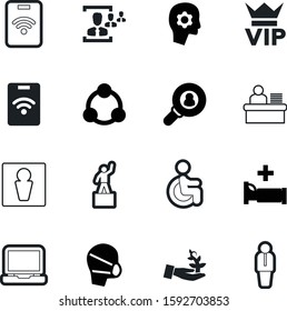 person vector icon set such as: professional, management, important, targeting, employment, machine, environment, female, surgeon, herb, rounded, working, media, nature, strategy, interface, sick