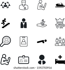 person vector icon set such as: gym, consumer, strong, very, eco, machine, label, search, home, cross, leaf, patient, extreme, find, competition, employee, authentication, club, stairway, rider