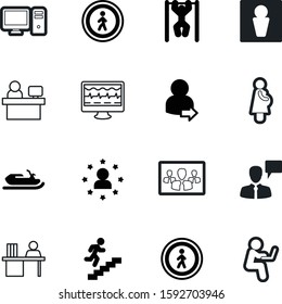 person vector icon set such as: climb, paper, sled, equipment, verify, button, christmas, pulsation, add, working, happy, chart, director, partnership, fitness, speak, stairway, mother, account